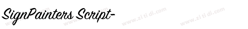 SignPainters Script字体转换 SignPainters Script字体转换